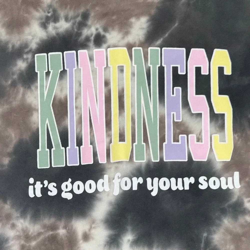 Rebellious‎ one kindness good for soul tie-dye tshirt XS